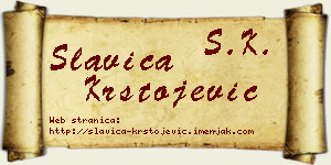 Slavica Krstojević vizit kartica